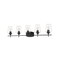 Z-Lite Joliet 5 Light Vanity, Matte Black & Clear 473-5V-MB - alternate 2